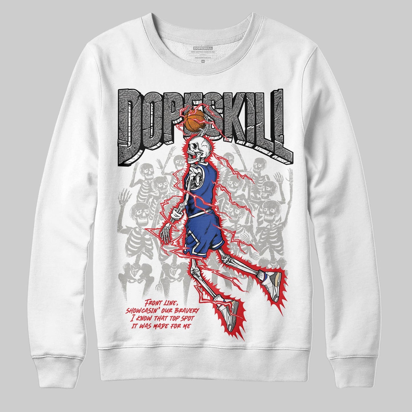Seoul 2.0 3s DopeSkill Sweatshirt Thunder Dunk Graphic