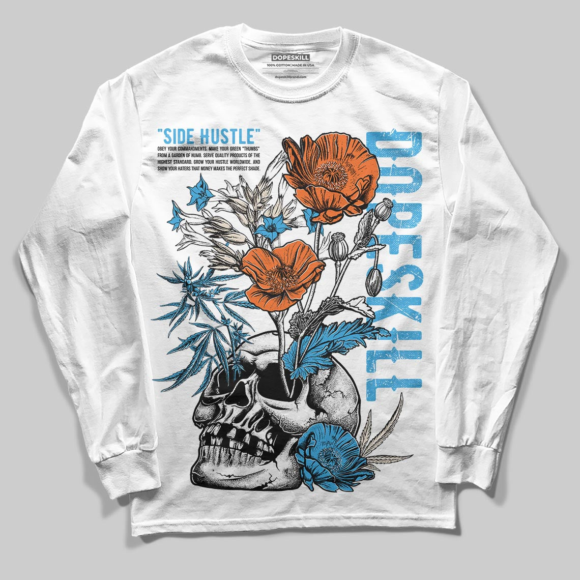 UNC Reimagined 1s DopeSkill Long Sleeve T-Shirt Side Hustle Graphic