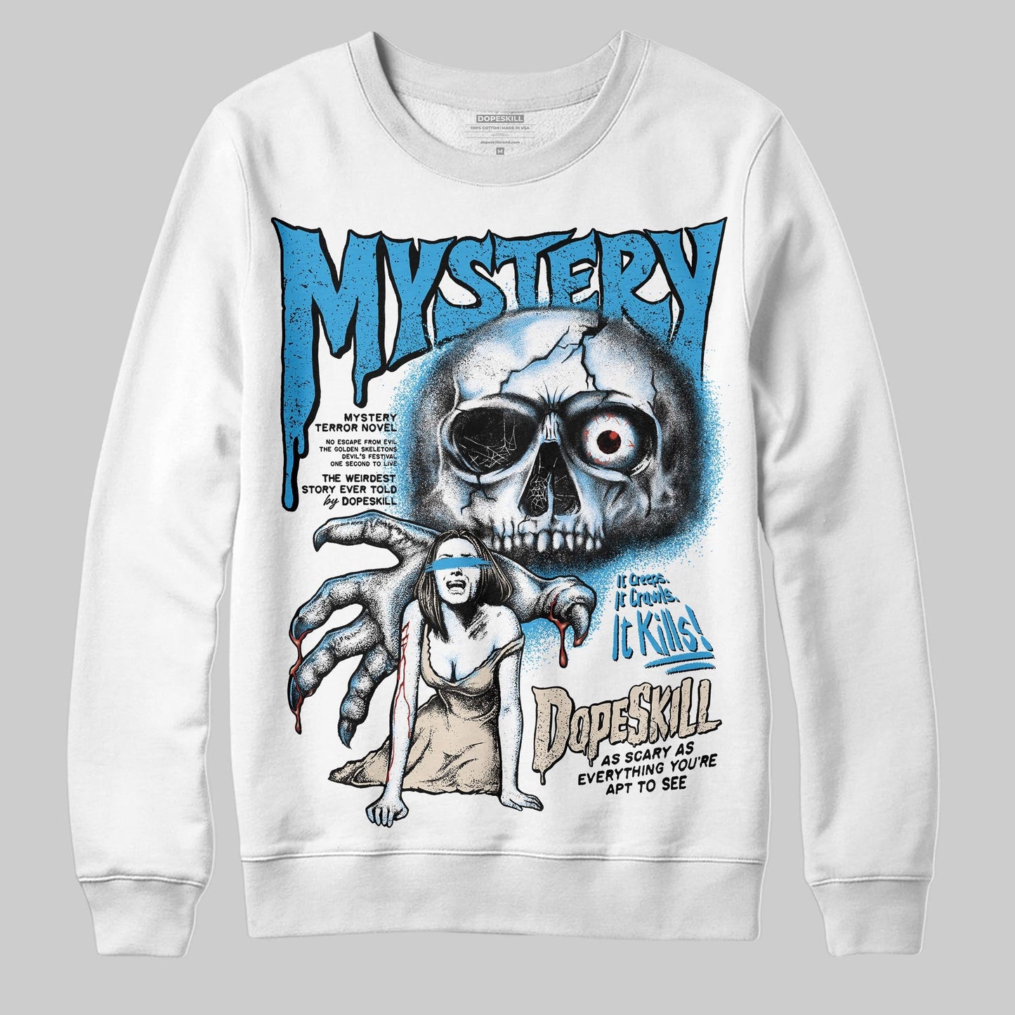 UNC Reimagined 1s DopeSkill Sweatshirt Mystery Ghostly Grasp Graphic