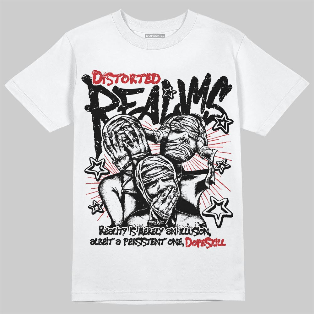 Black Metallic Reimagined 5s DopeSkill T-Shirt Distorted Realms Graphic
