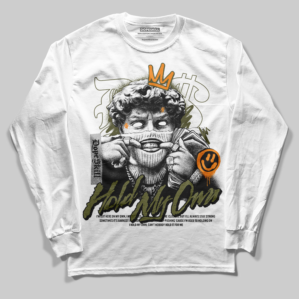 Olive Collection DopeSkill Long Sleeve T-Shirt In My Way Graphic