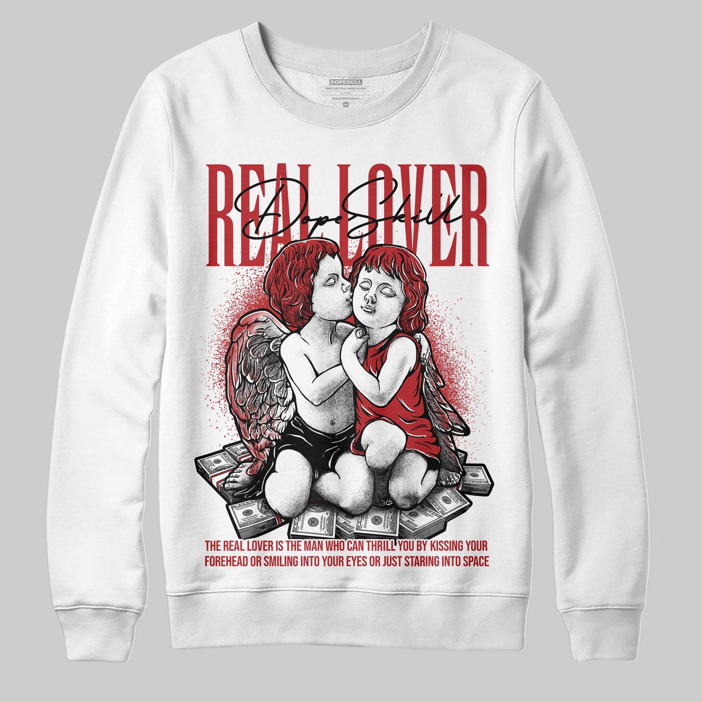 Flu Game 12s DopeSkill Sweatshirt Real Lover Graphic