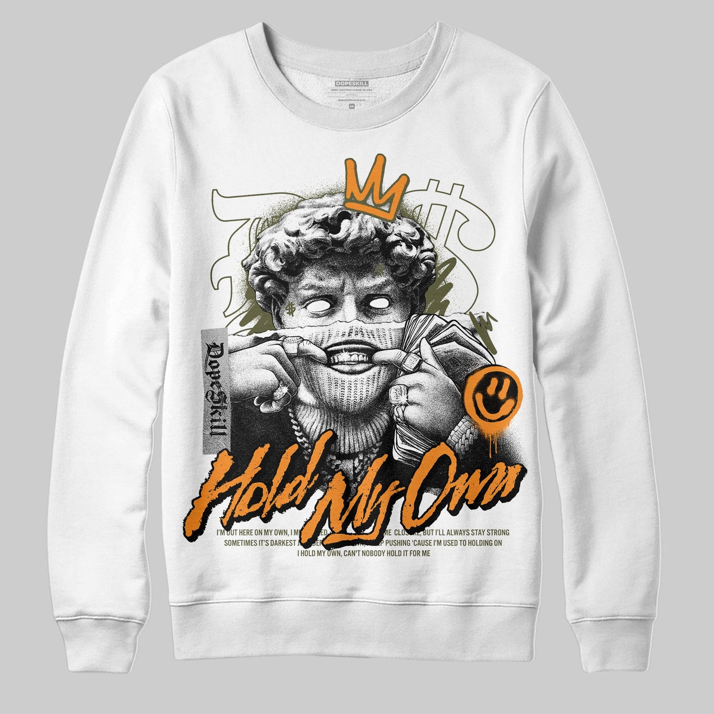 Olive 5s DopeSkill Sweatshirt In My Way Graphic