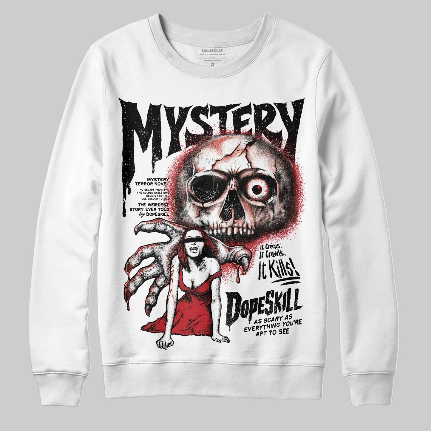 Bred 11s DopeSkill Sweatshirt Mystery Ghostly Grasp Graphic