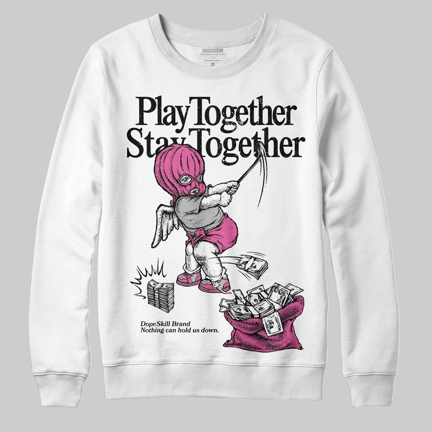 Kayano 14 Cream Sweet Pink DopeSkill Sweatshirt Play together, Stay together Graphic