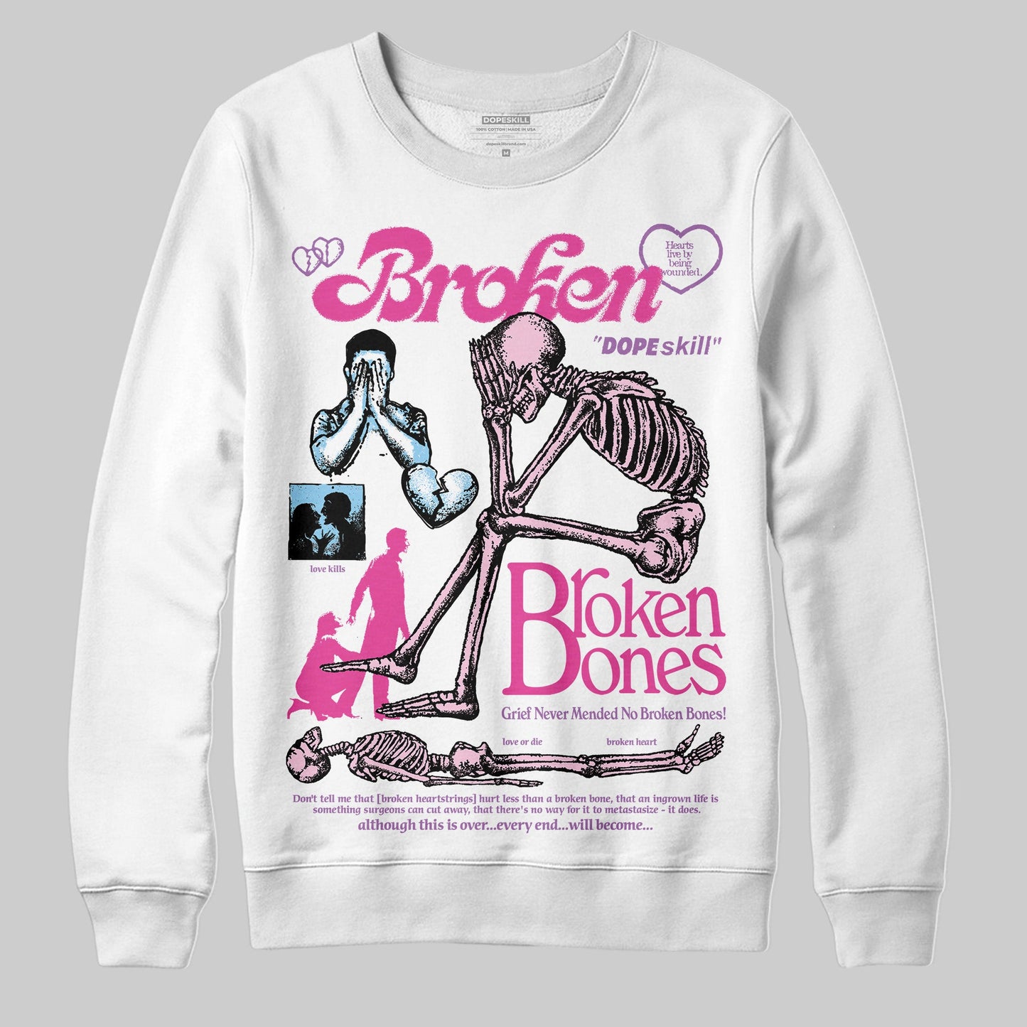 Doernbecher 6s DopeSkill Sweatshirt Broken Bones Graphic