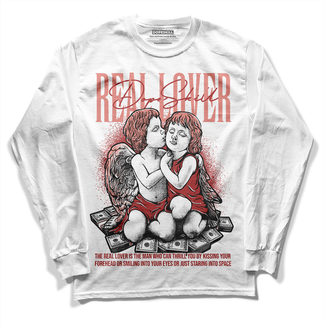 Dune Red 13s DopeSkill Long Sleeve T-Shirt Real Lover Graphic