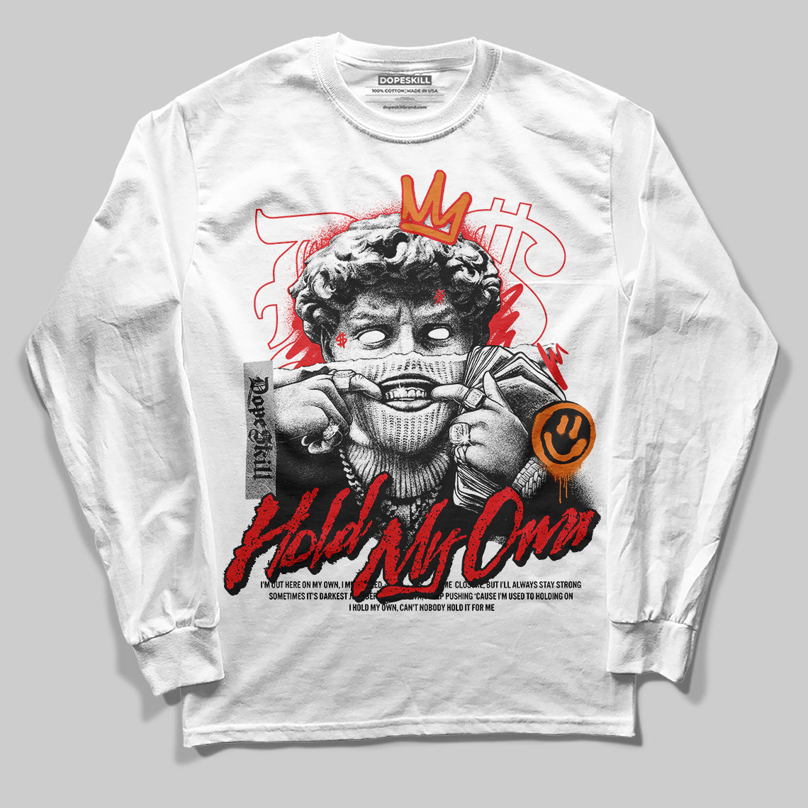 Red Cement 4S DopeSkill Long Sleeve T-Shirt In My Way Graphic