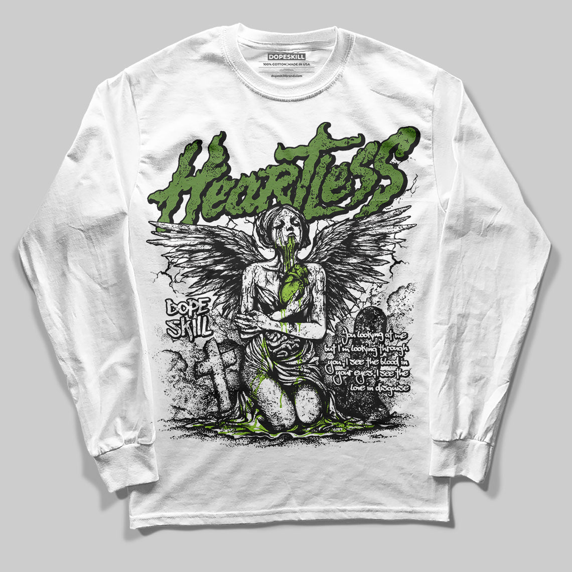 Dunk 'Chlorophyll' DopeSkill Long Sleeve T-Shirt Heartless Graphic