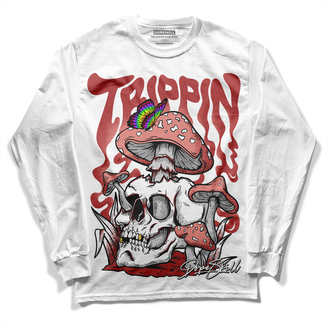 Dune Red 13s DopeSkill Long Sleeve T-Shirt Trippin Graphic