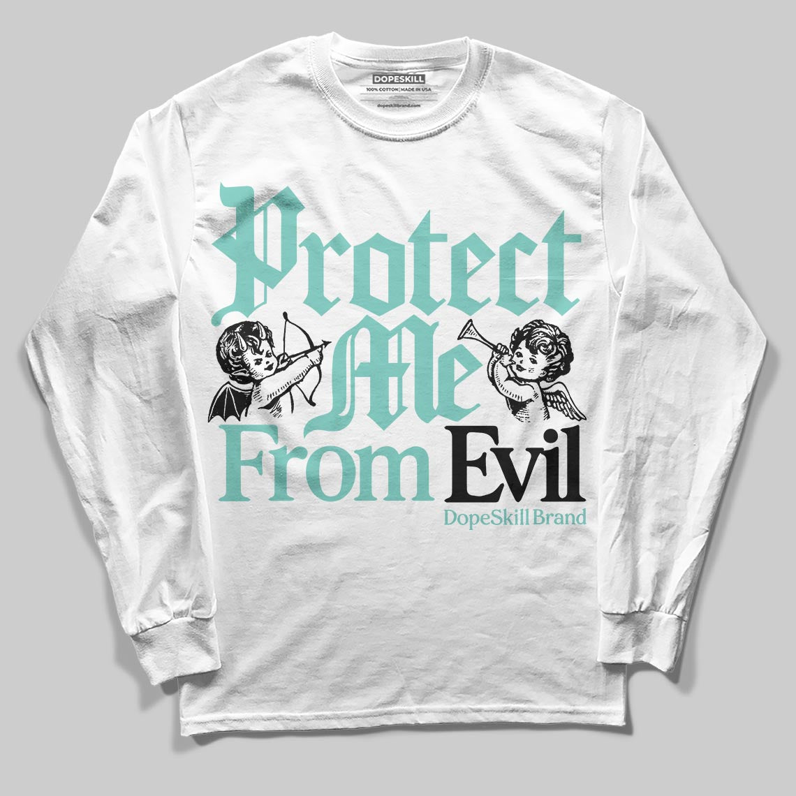 Igloo 11s DopeSkill Long Sleeve T-Shirt Protect Me From Evil Graphic
