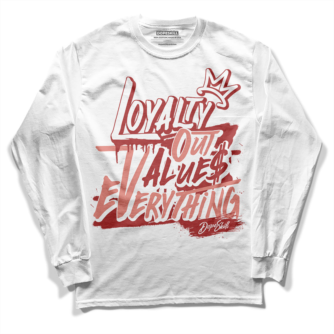 Dune Red 13s DopeSkill Long Sleeve T-Shirt LOVE Graphic
