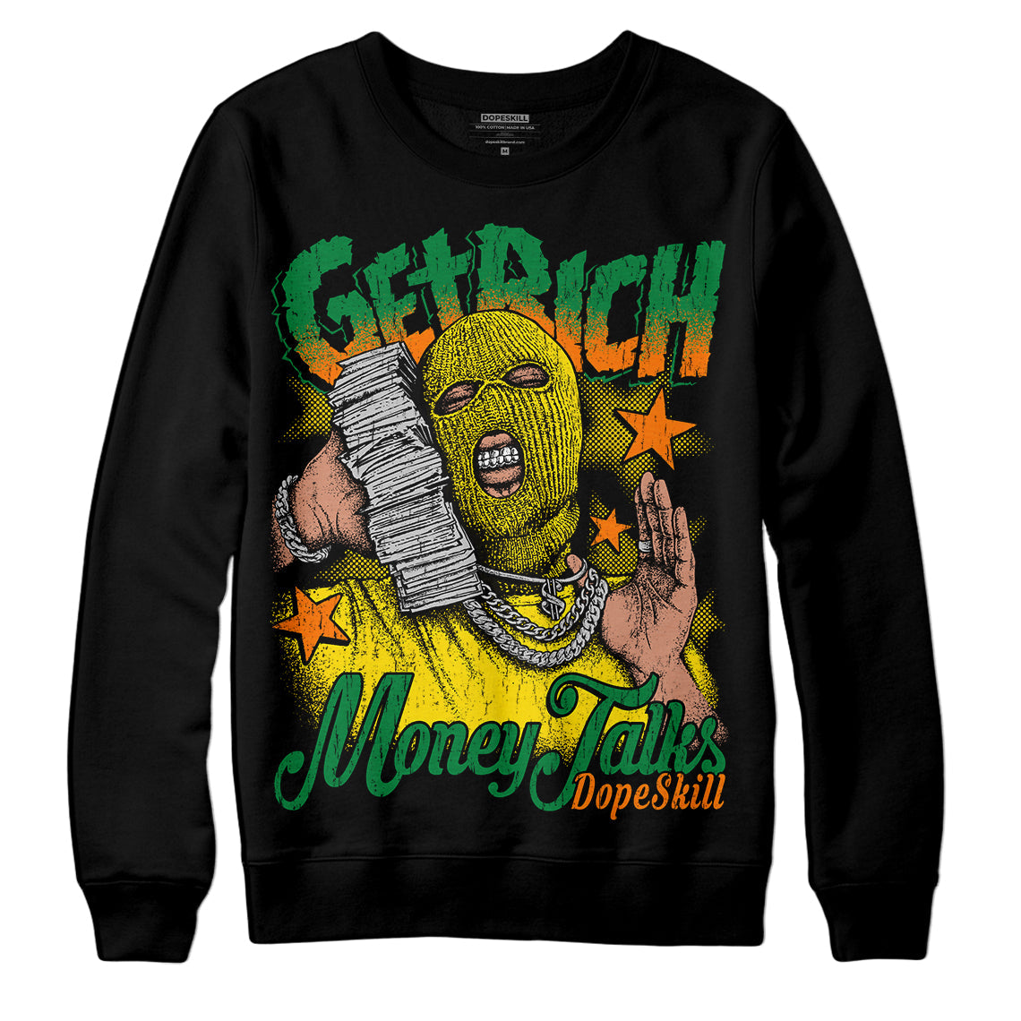Dunk Low Reverse Brazil DopeSkill Sweatshirt Get Rich Graphic