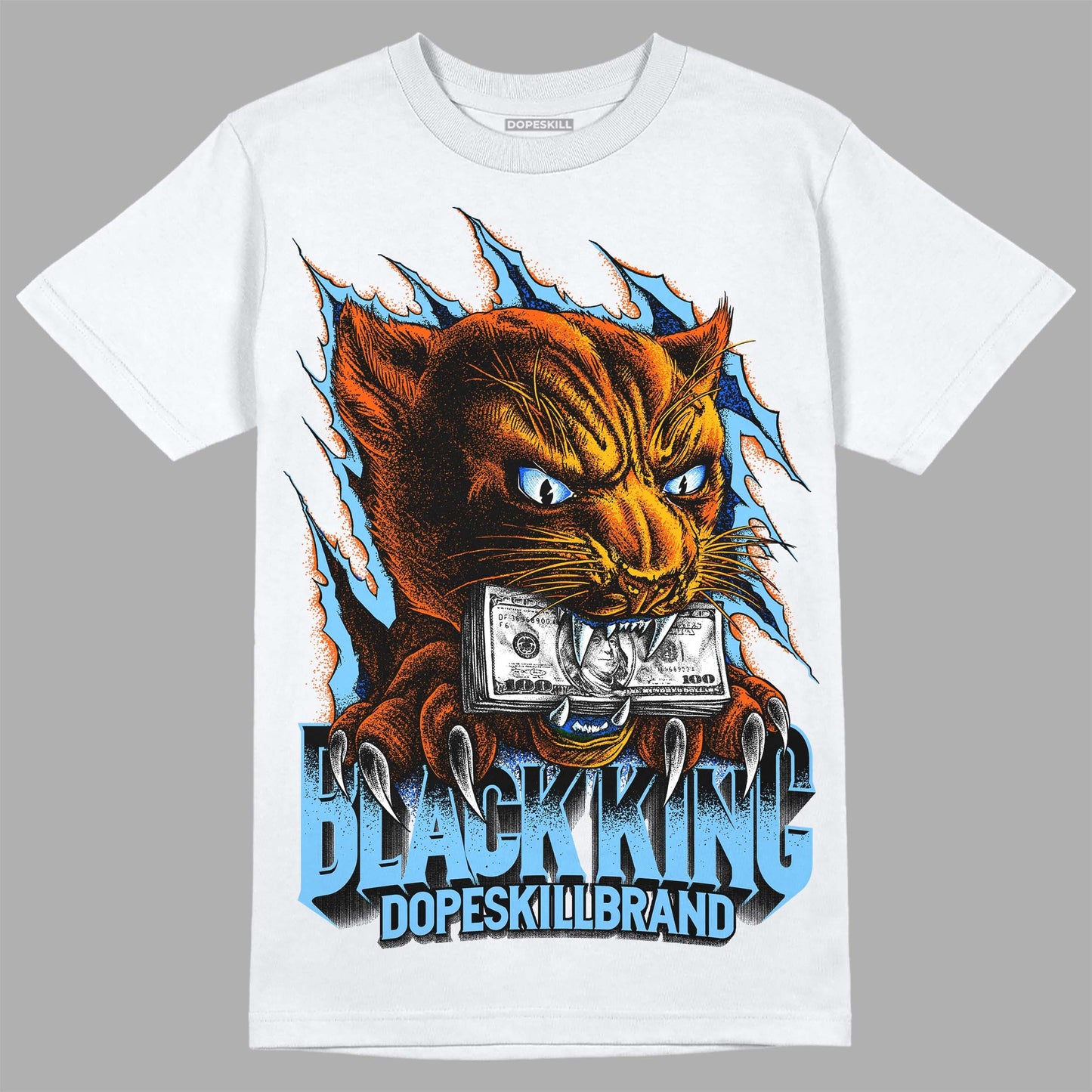 Dunk Low Futura University Blue DopeSkill T-Shirt Black King Graphic