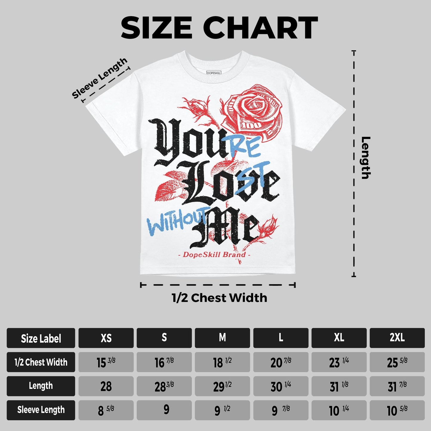 Cherry 11s DopeSkill Oversize Print T-Shirt You‚Äôre Lost Without Me Graphic