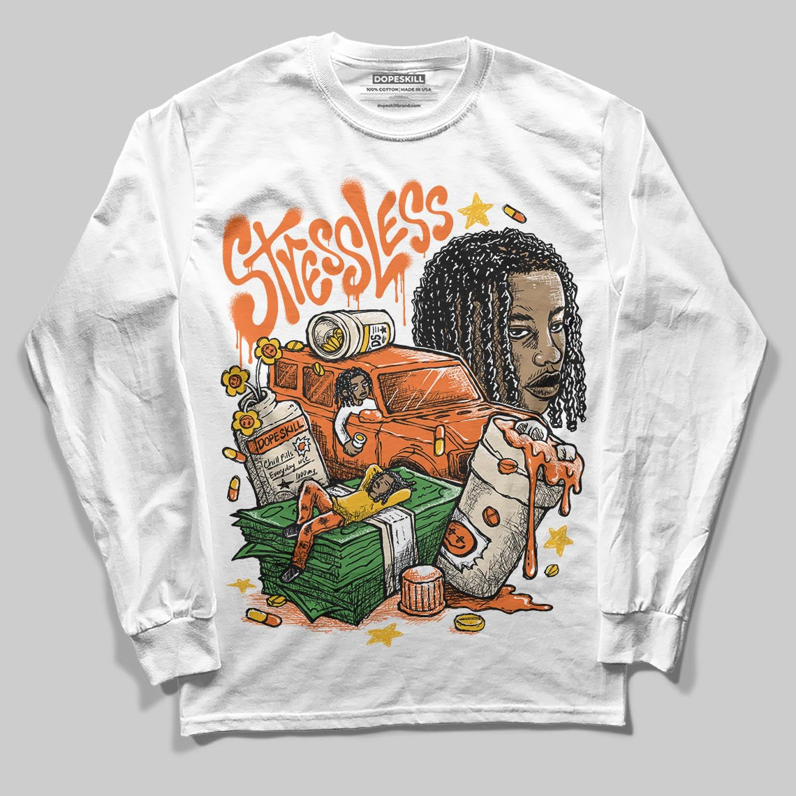 Starfish 3s DopeSkill Long Sleeve T-Shirt Stressless Graphic