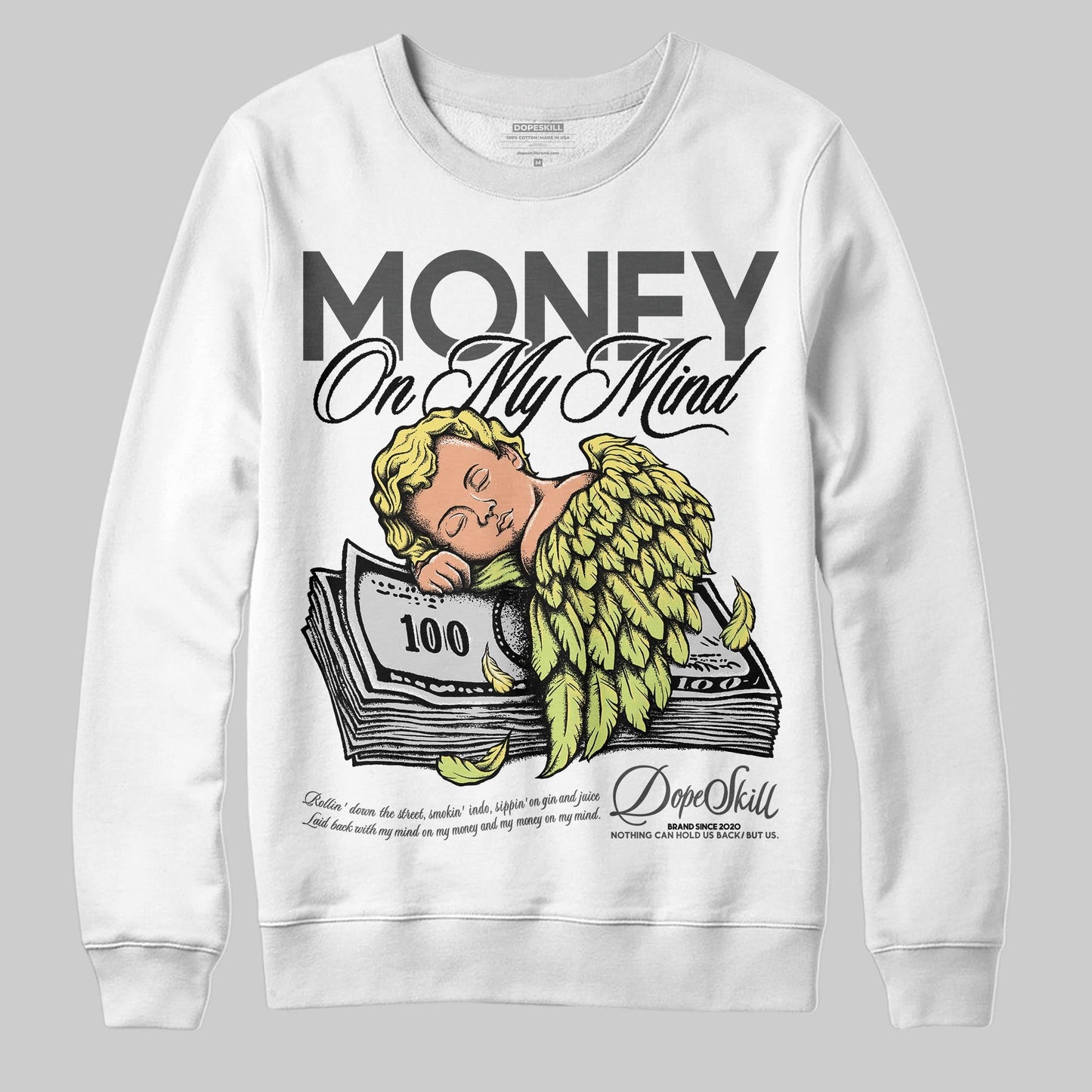 Light Lemon Twist 4s DopeSkill Sweatshirt MOMM Graphic