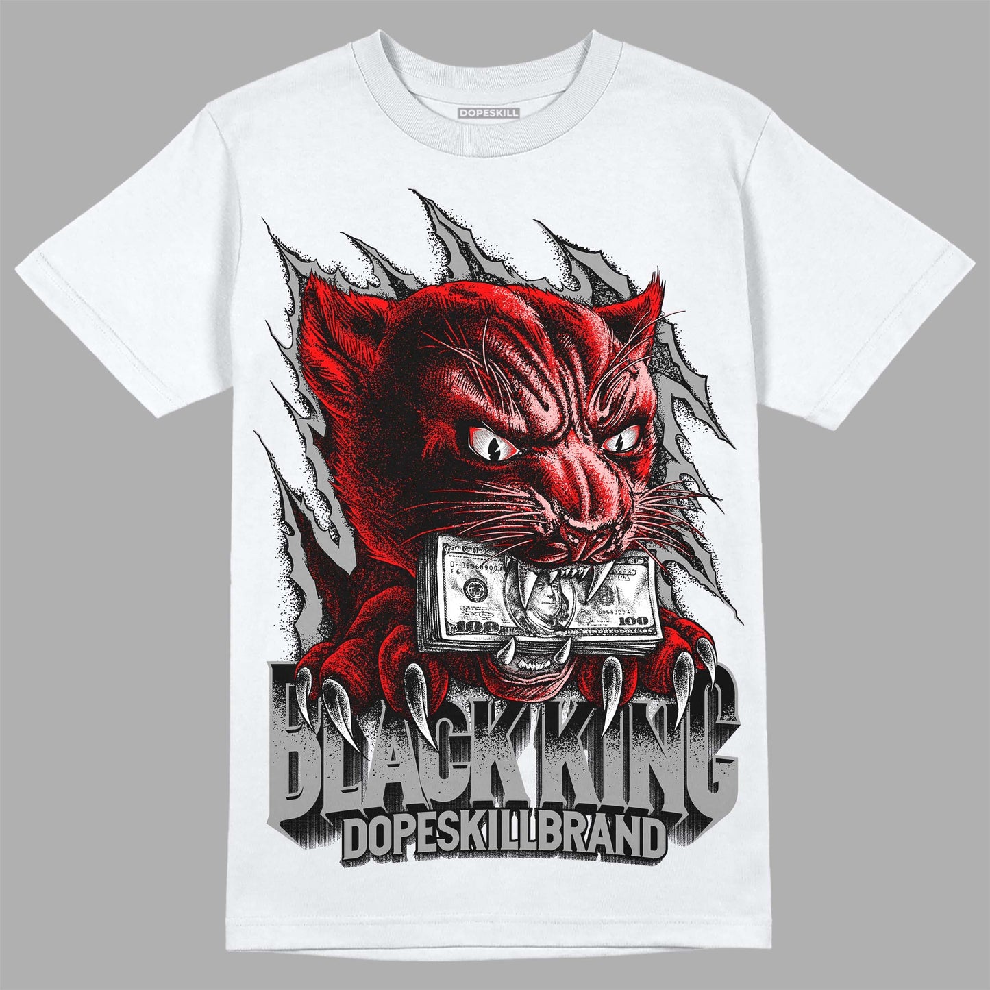 Black and White Collection DopeSkill T-Shirt Black King Graphic