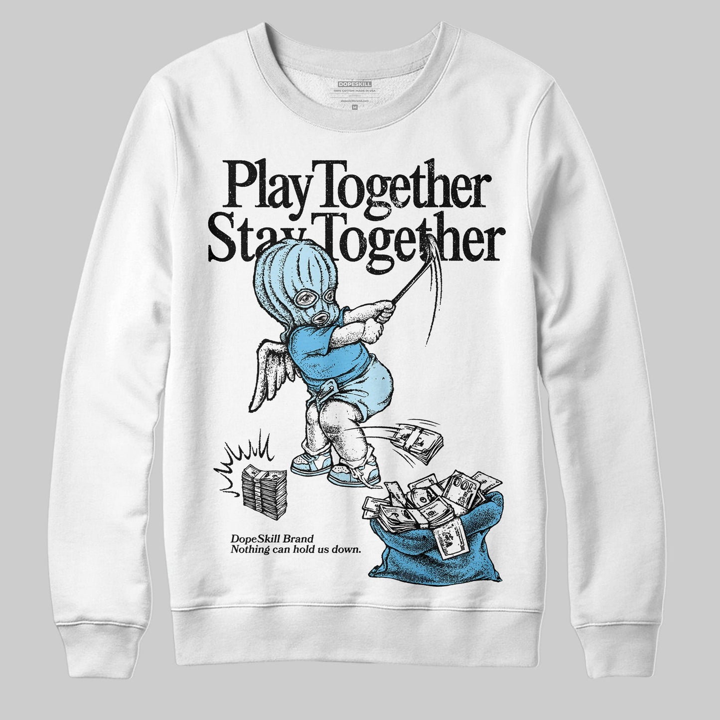 Legend Blue 11s DopeSkill Sweatshirt Play together, Stay together Graphic