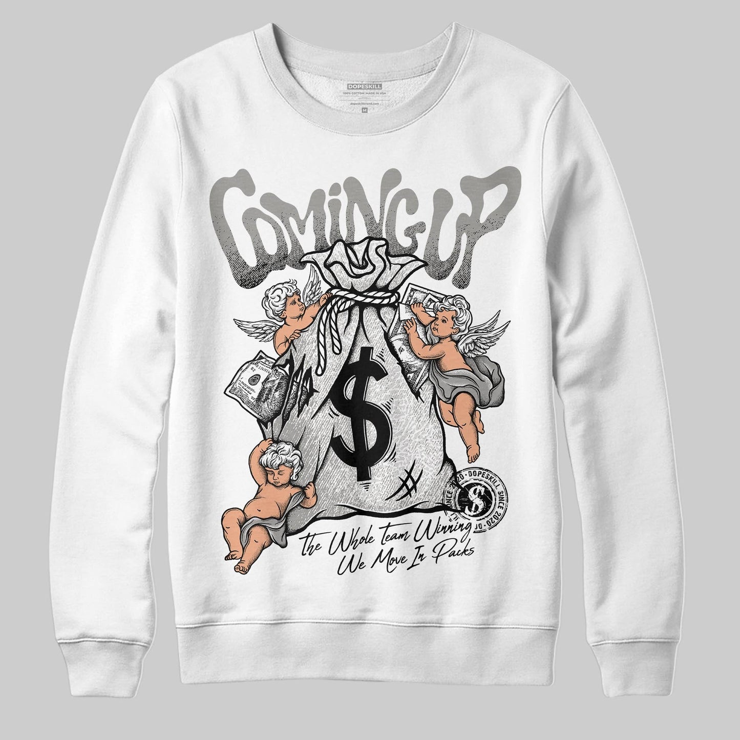 Pure Money 3s DopeSkill Sweatshirt Money Bag Coming Up Graphic