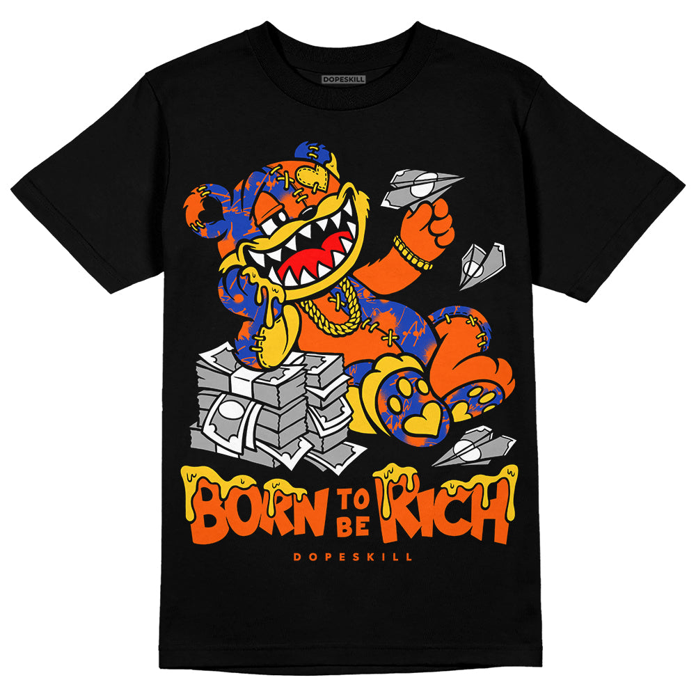 Dunk Futura Orange Blaze DopeSkill T-Shirt Born To Be Rich Graphic