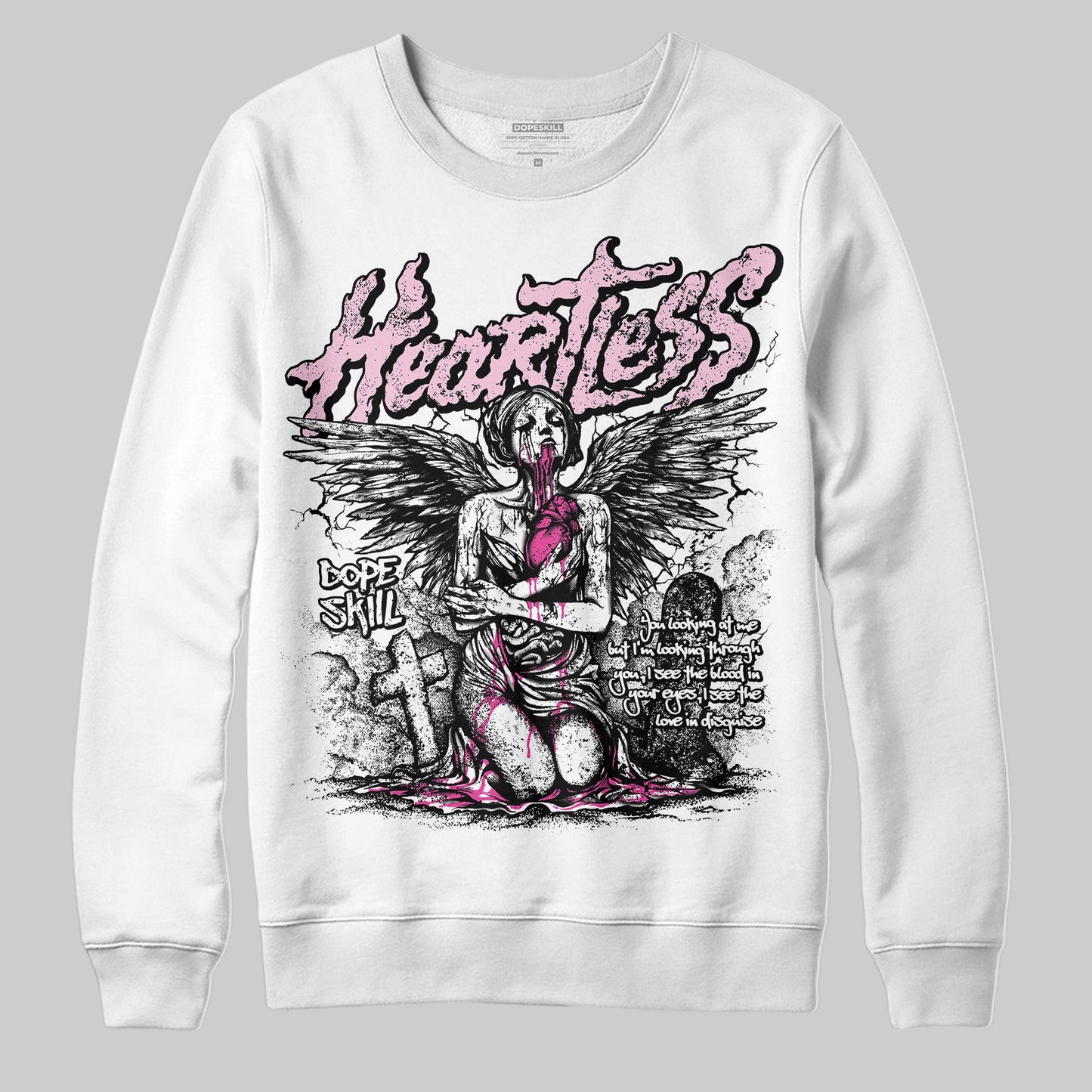 Triple Pink Dunk DopeSkill Sweatshirt Heartless Graphic