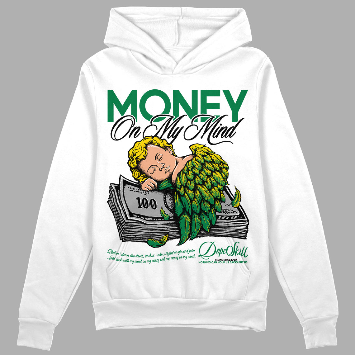 Lucky Green 5s DopeSkill Hoodie Sweatshirt MOMM Graphic