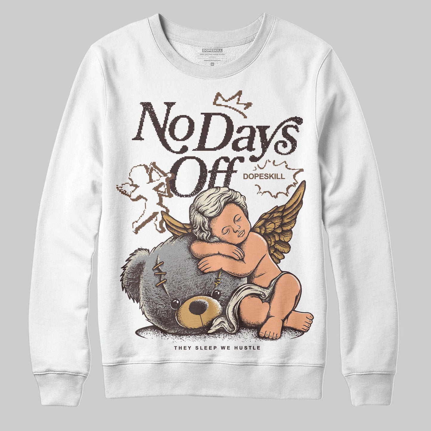 Earth 5s DopeSkill Sweatshirt New No Days Off Graphic