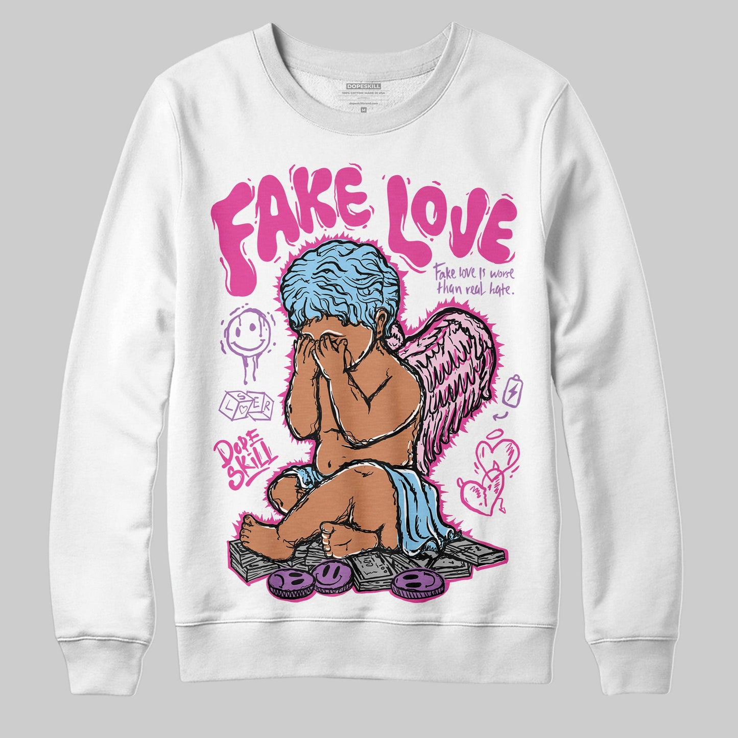 Doernbecher 6s DopeSkill Sweatshirt False Love Graphic