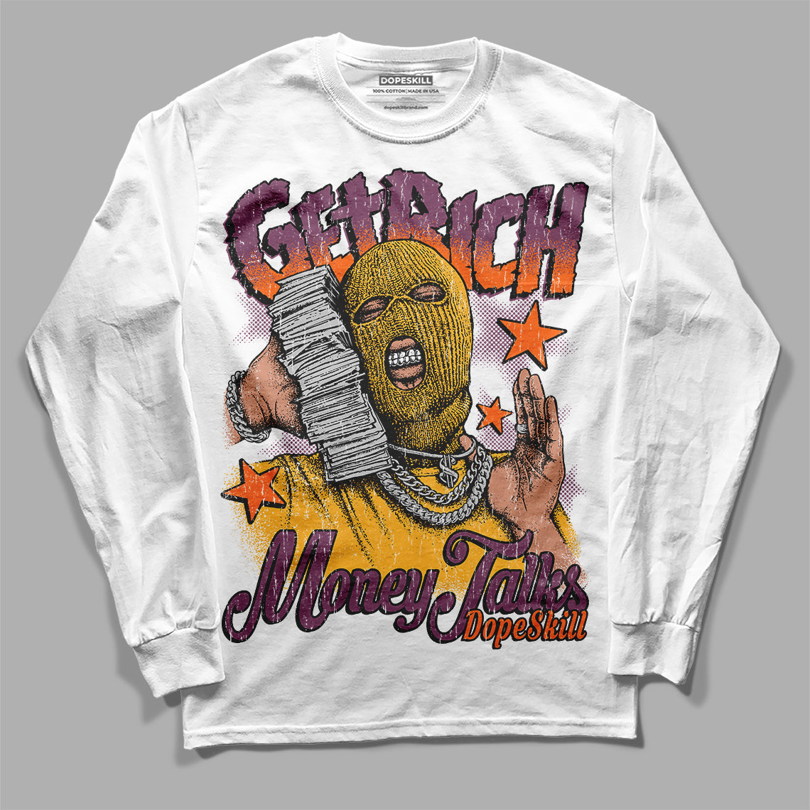 Brotherhood 1s High OG DopeSkill Long Sleeve T-Shirt Get Rich Graphic
