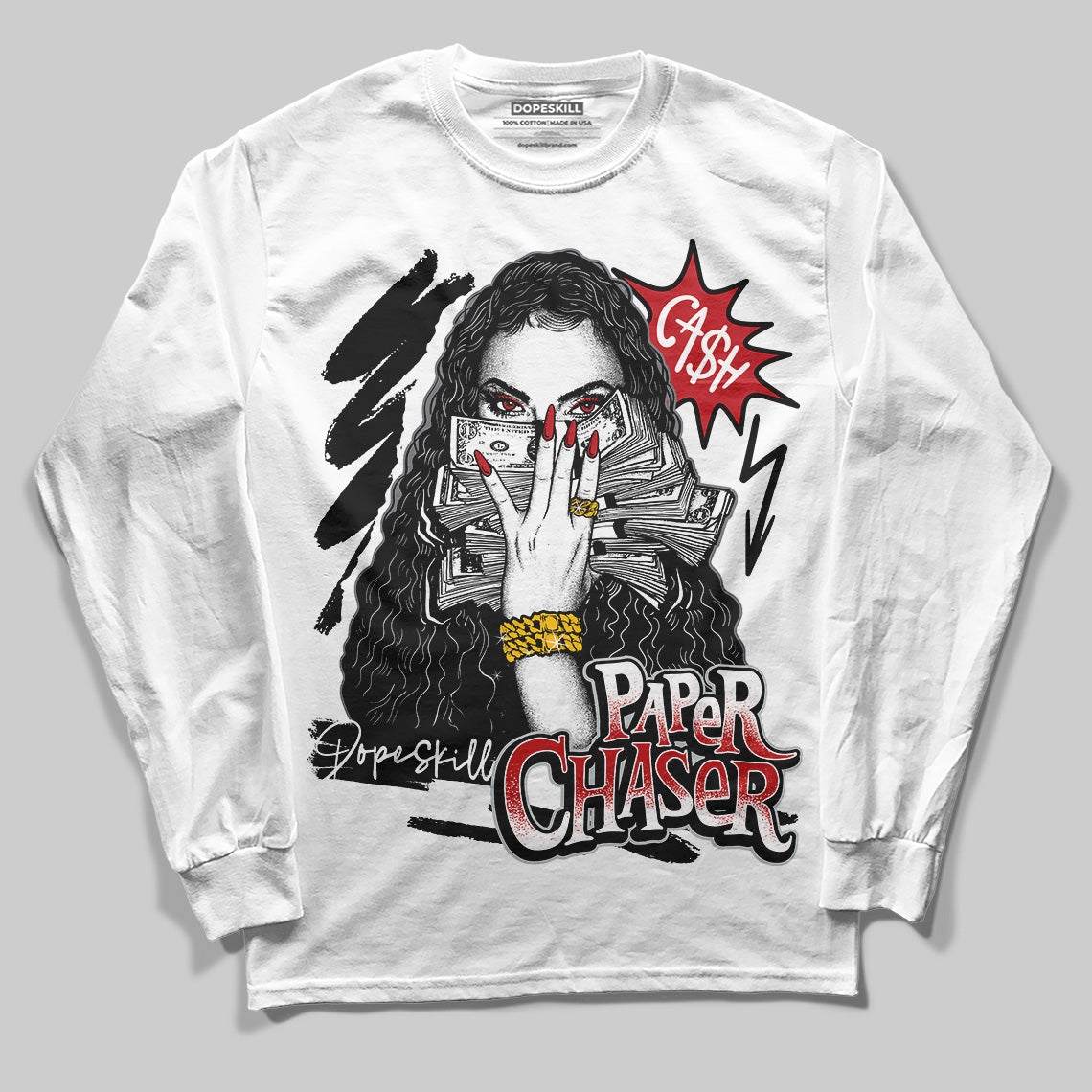 Bred Velvet 11s DopeSkill Long Sleeve T-Shirt NPC Graphic