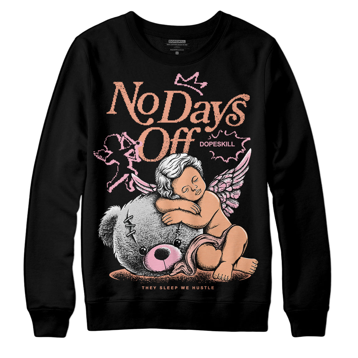 Legend Pink 11s DopeSkill Sweatshirt New No Days Off Graphic
