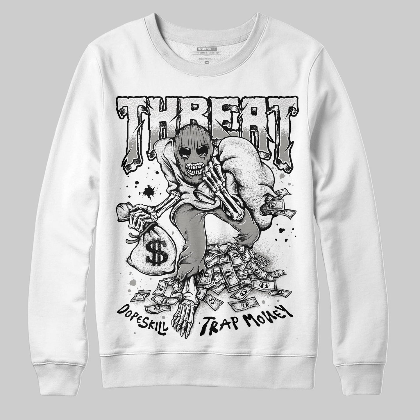 Pure Money 3s DopeSkill Sweatshirt Threat Graphic