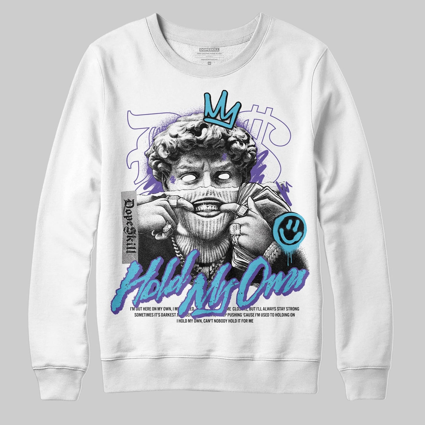 Aqua 8s DopeSkill Sweatshirt In My Way Graphic