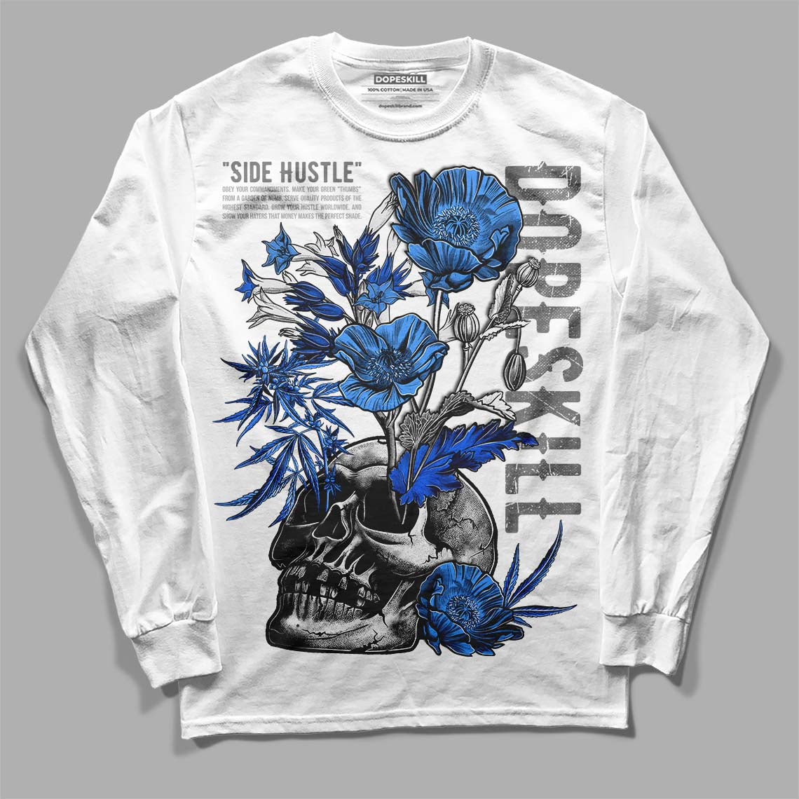 Stealth 12s DopeSkill Long Sleeve T-Shirt Side Hustle Graphic