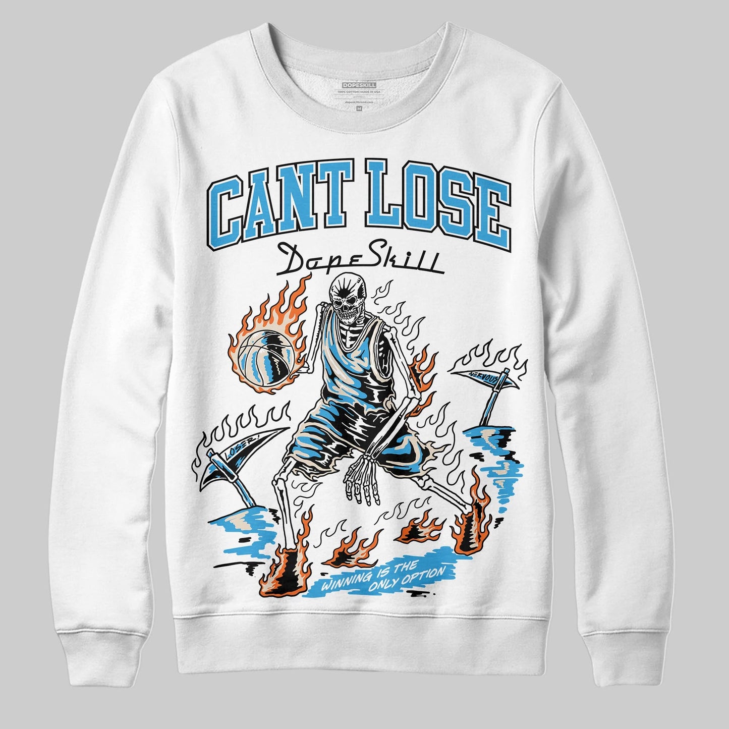 UNC Reimagined 1s DopeSkill Sweatshirt Cant Lose Graphic