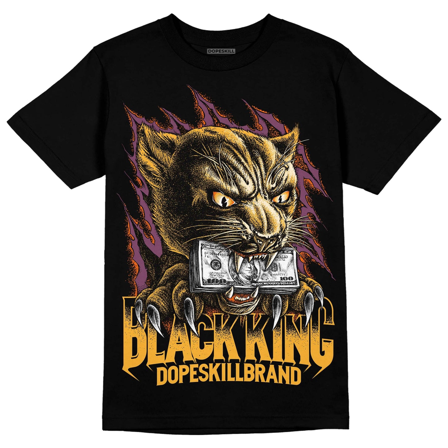 Brotherhood 1s High OG DopeSkill T-Shirt Black King Graphic
