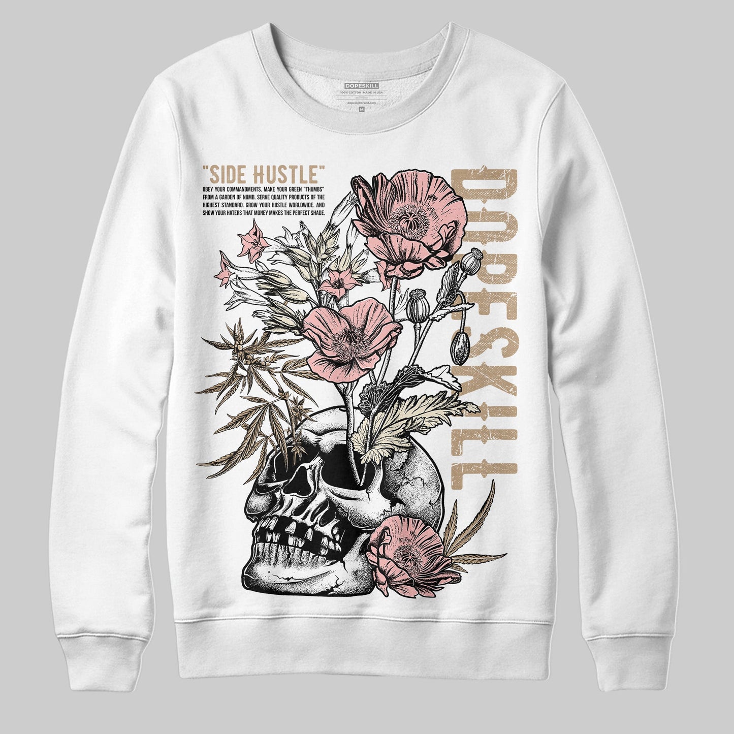 AIR FORCE 1 LINEN DopeSkill Sweatshirt Side Hustle Graphic