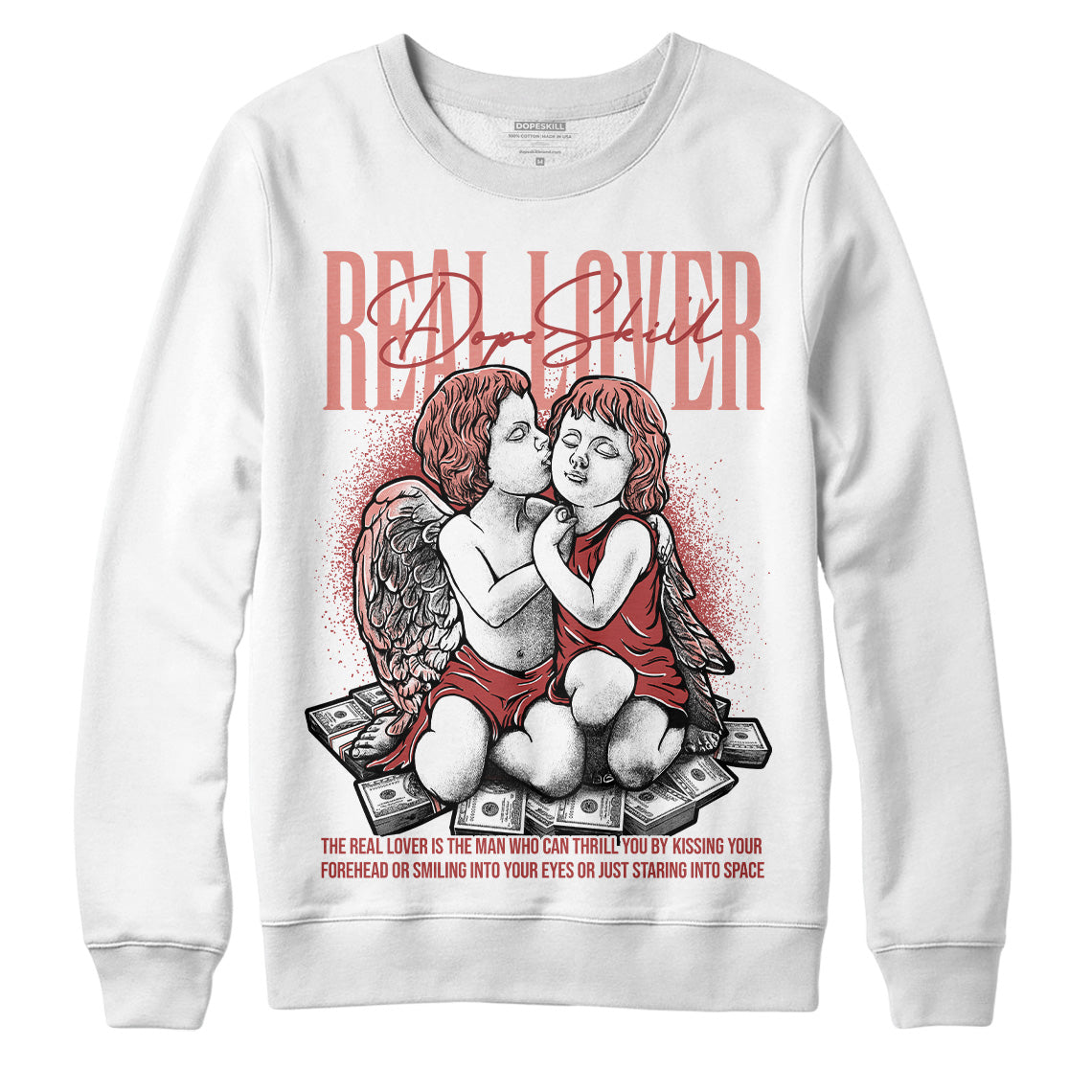 Dune Red 13s DopeSkill Sweatshirt Real Lover Graphic
