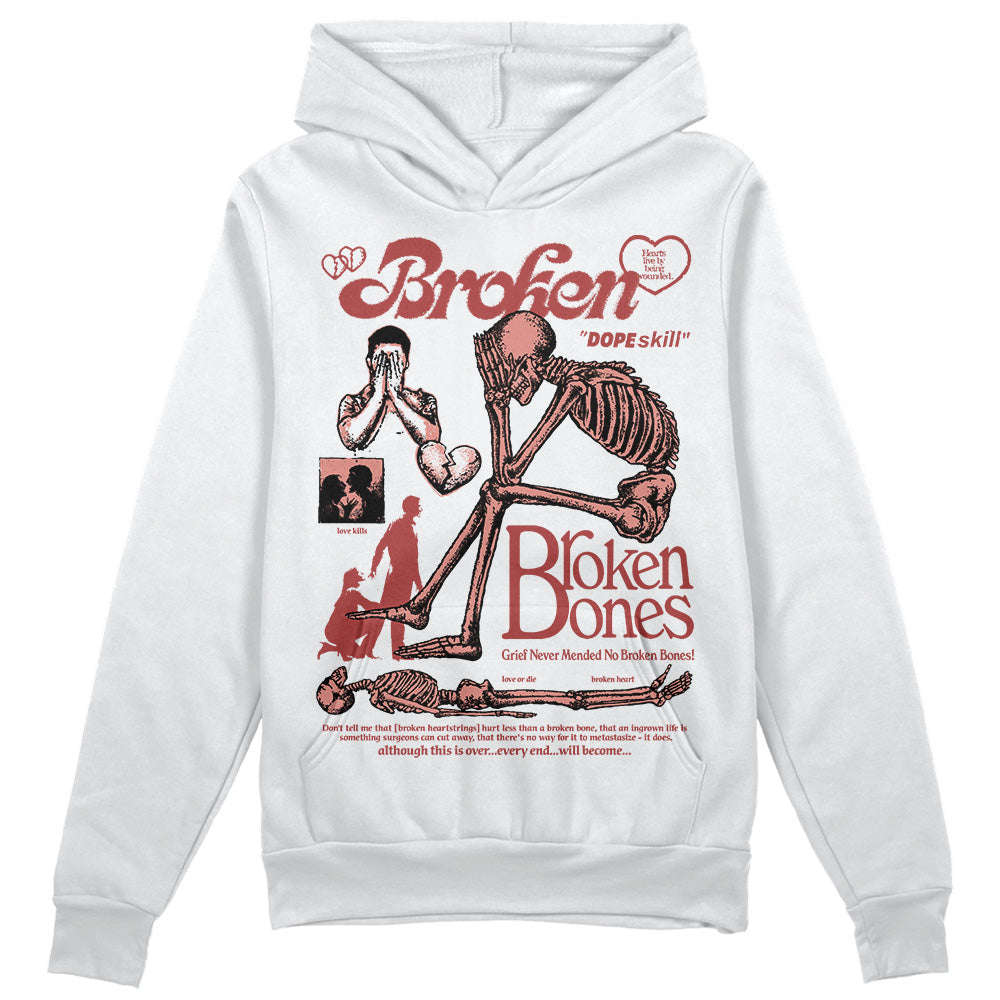 Dune Red 13s DopeSkill Hoodie Sweatshirt Broken Bones Graphic