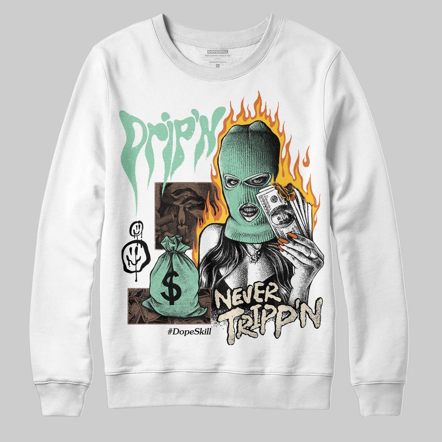 SB Dunk “Rodeo” DopeSkill Sweatshirt Drip'n Never Tripp'n Graphic