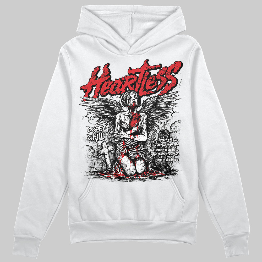 Fire Red 3s DopeSkill Hoodie Sweatshirt Heartless Graphic