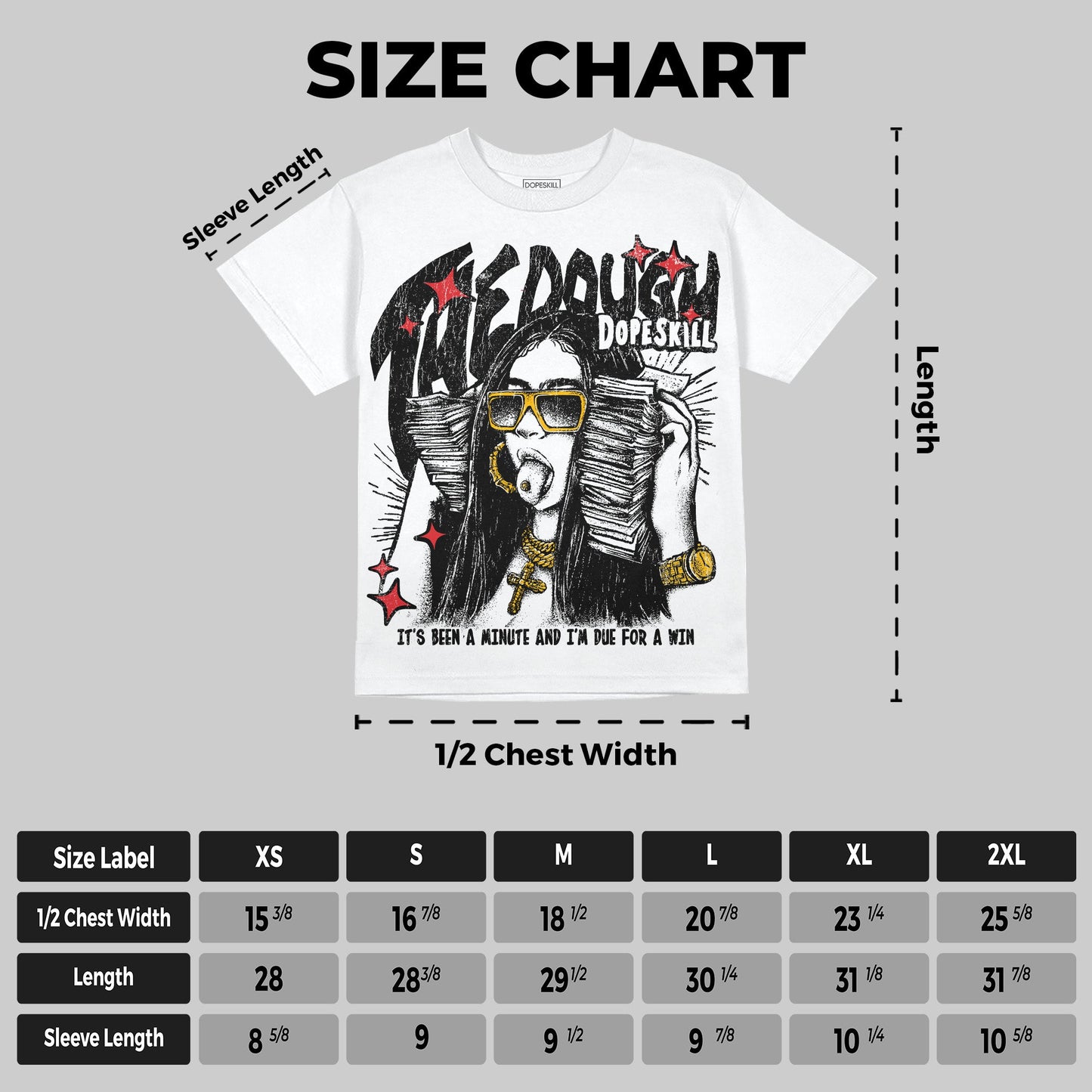 Black and White Collection DopeSkill Oversize Print T-Shirt The Dough Graphic