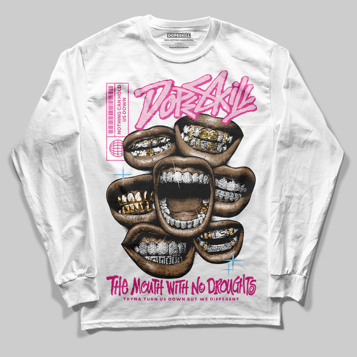 Doernbecher 6s DopeSkill Long Sleeve T-Shirt The Mouth With No Droughts Graphic