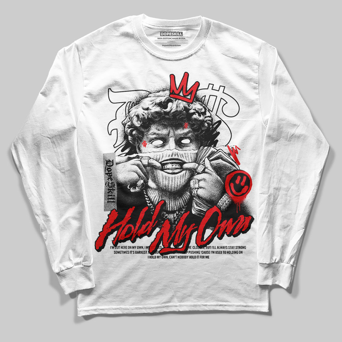 Black and White Collection DopeSkill Long Sleeve T-Shirt In My Way Graphic