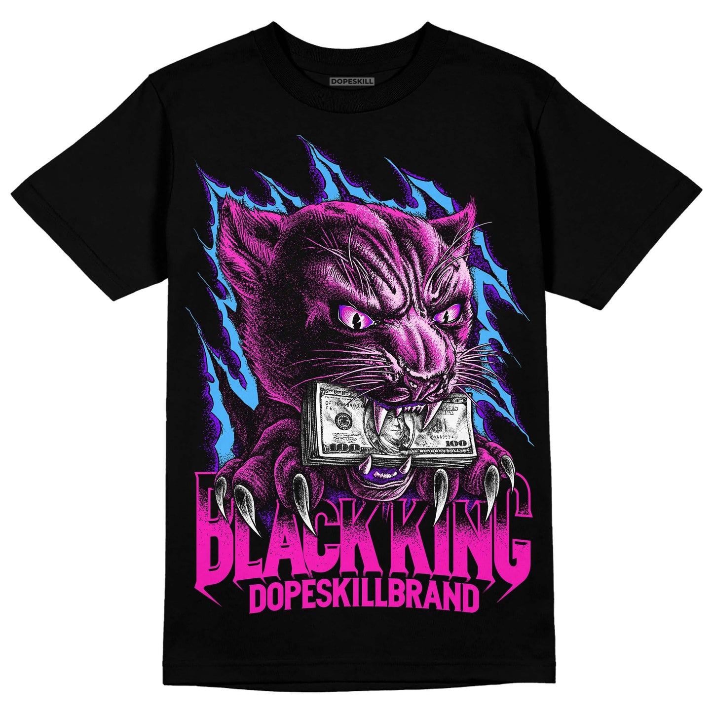 Dunk Low Active Fuchsia DopeSkill T-Shirt Black King Graphic