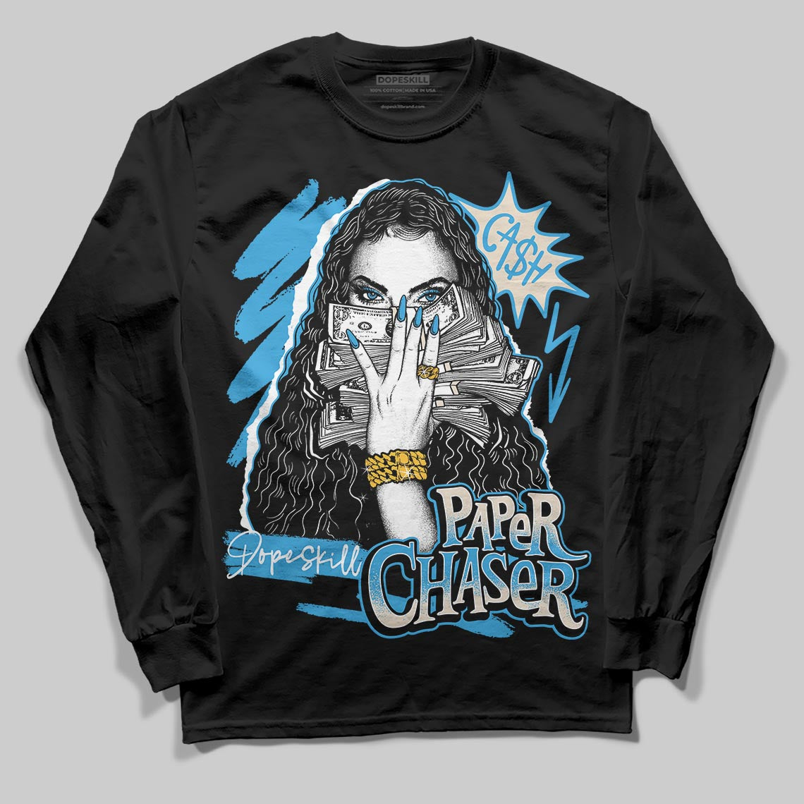 UNC Reimagined 1s DopeSkill Long Sleeve T-Shirt NPC Graphic