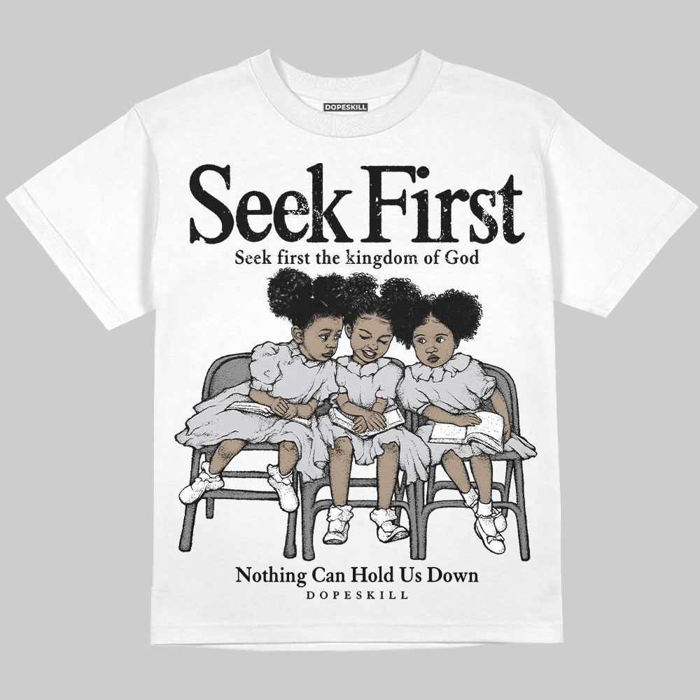 Grey Collection DopeSkill Oversize Print T-Shirt New Seek First Graphic