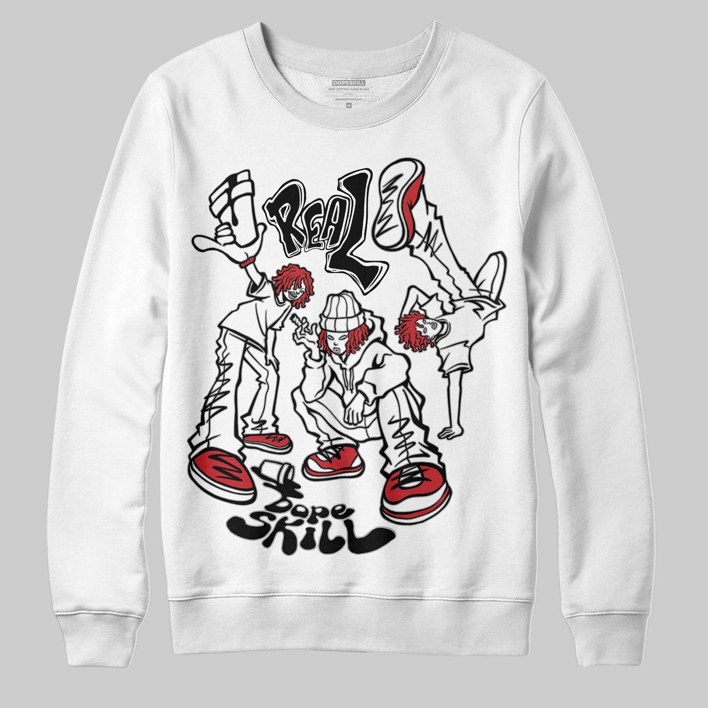 Bred Velvet 11s DopeSkill Sweatshirt Real Y2K Players Graphic