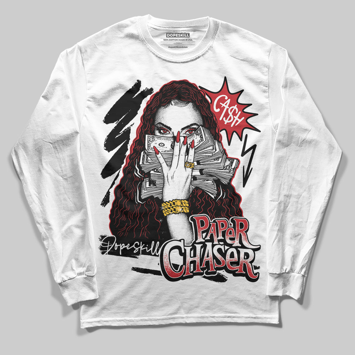 Bred 11s DopeSkill Long Sleeve T-Shirt NPC Graphic